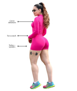 ENTERIZO SHORT MANGA LARGA