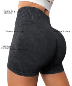 SHORT JASPEADO CON PUNTOS